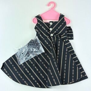 A Life of Faith Violet's School Apron with Hair Bows #77113 Rare Discontinued